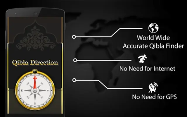Fast Qibla Direction android App screenshot 0